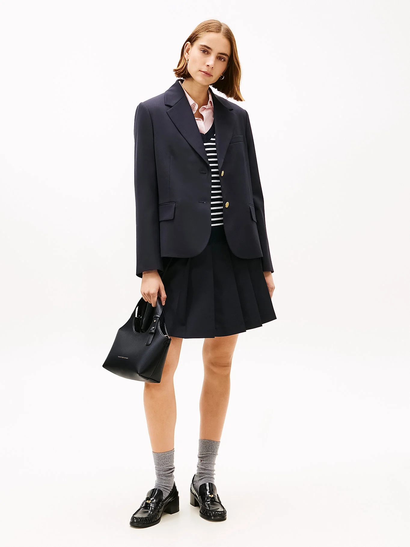 Tommy Hilfiger TH Logolu Mini Kadın Siyah El Çantası AW0AW18281BDS