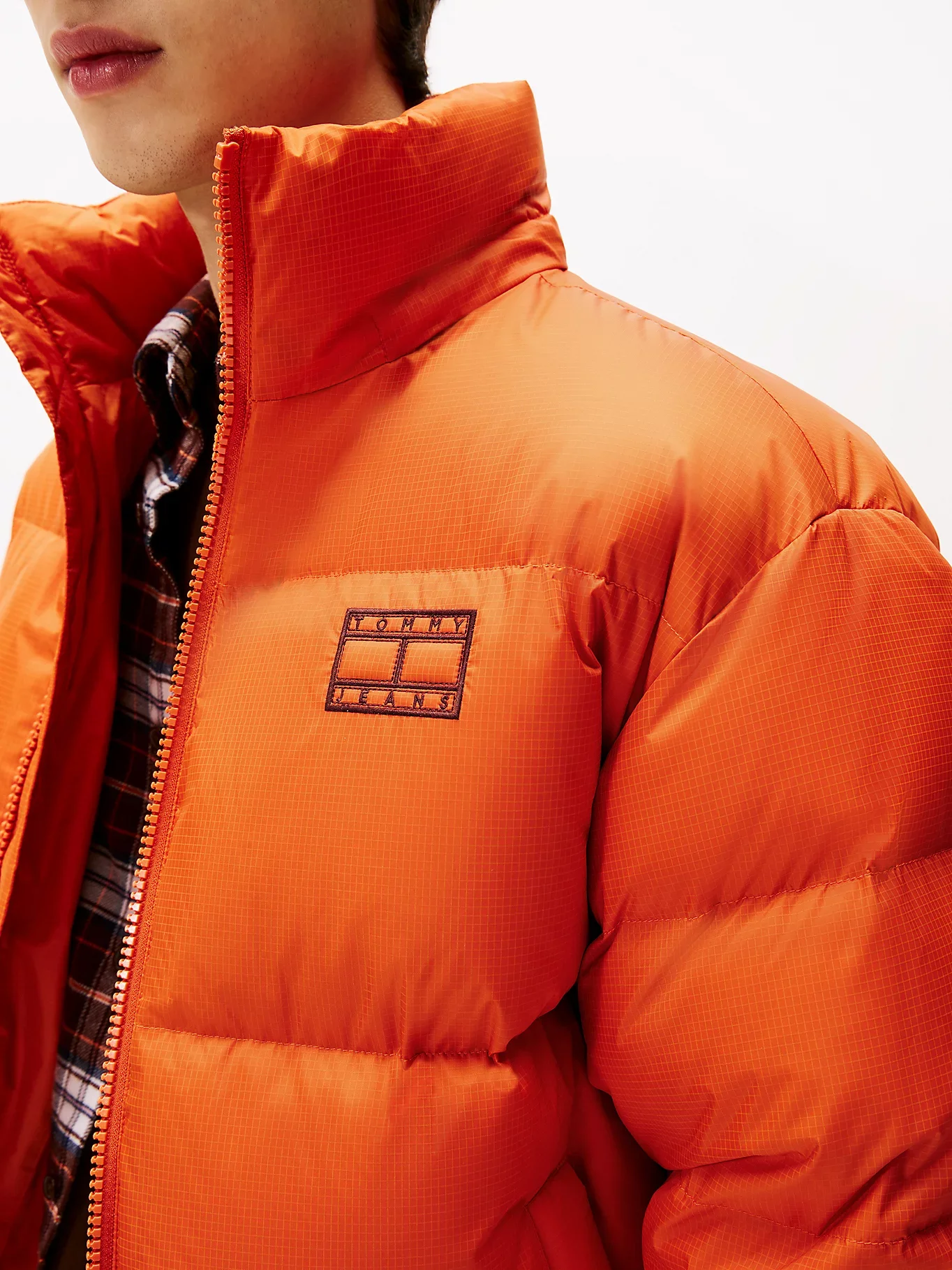 Tommy Hilfiger TJM Alaska Kuş Tüyü Şişme Erkek Turuncu Mont  DM0DM22036SZZ