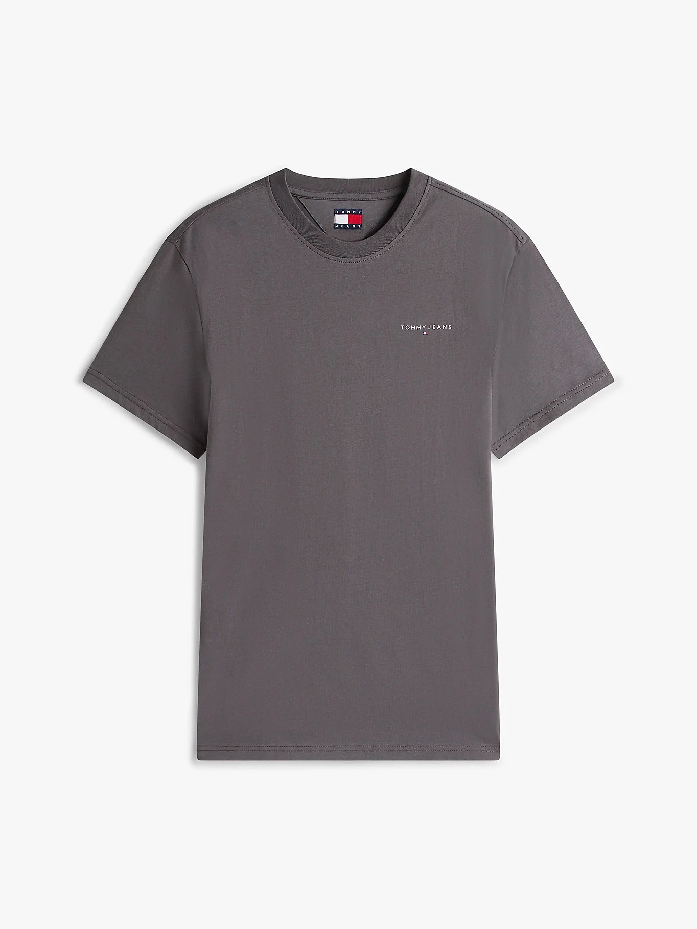 Tommy Hilfiger TJM Dar Kesim Göğüs Logolu Erkek Gri T-shirt DM0DM21780PT2