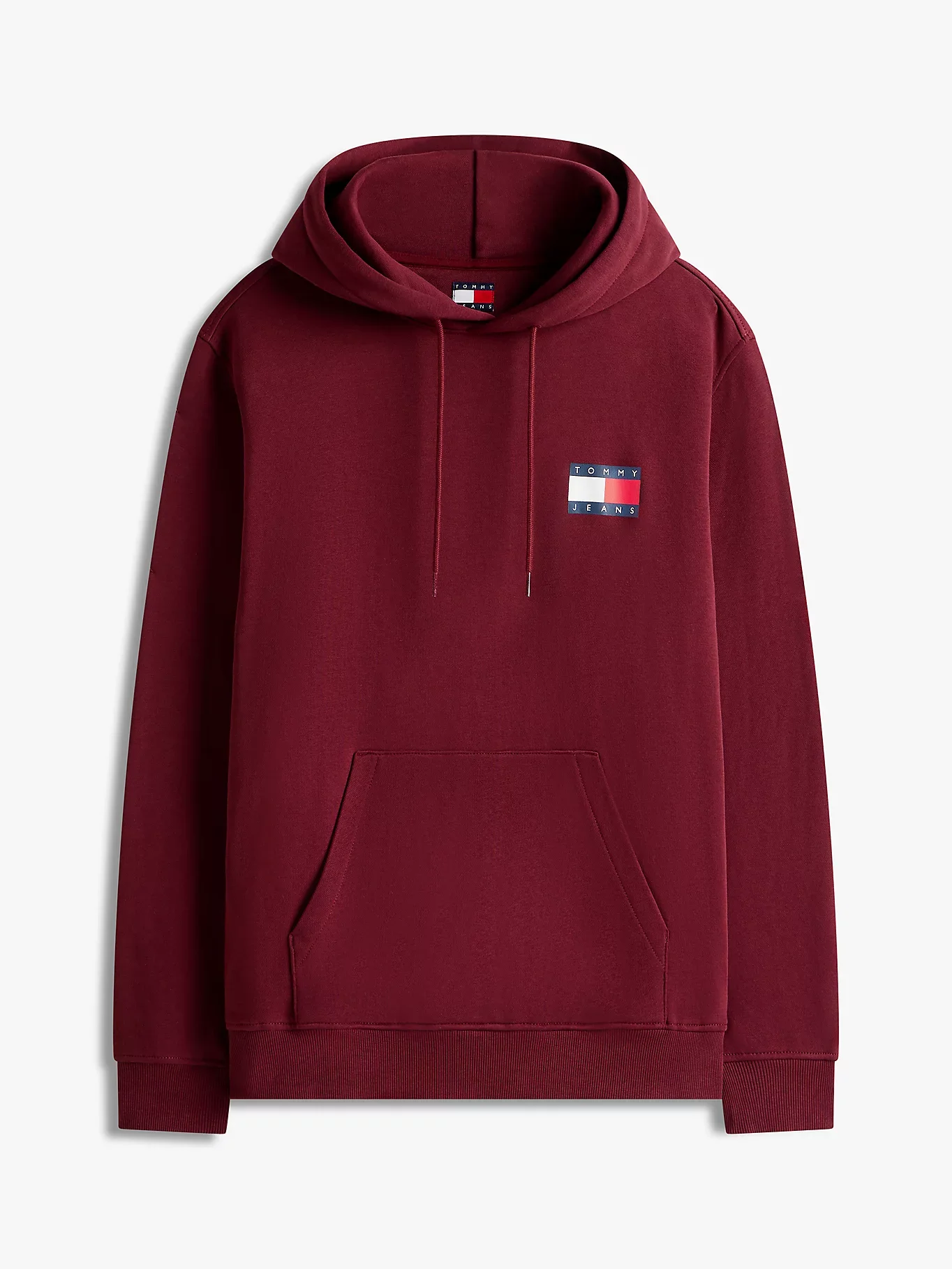 Tommy Hilfiger TJM Klasik Bayrak Desenli Normal Kesim Kapüşonlu Erkek Kırmızı  Sweatshirt DM0DM20738XIU