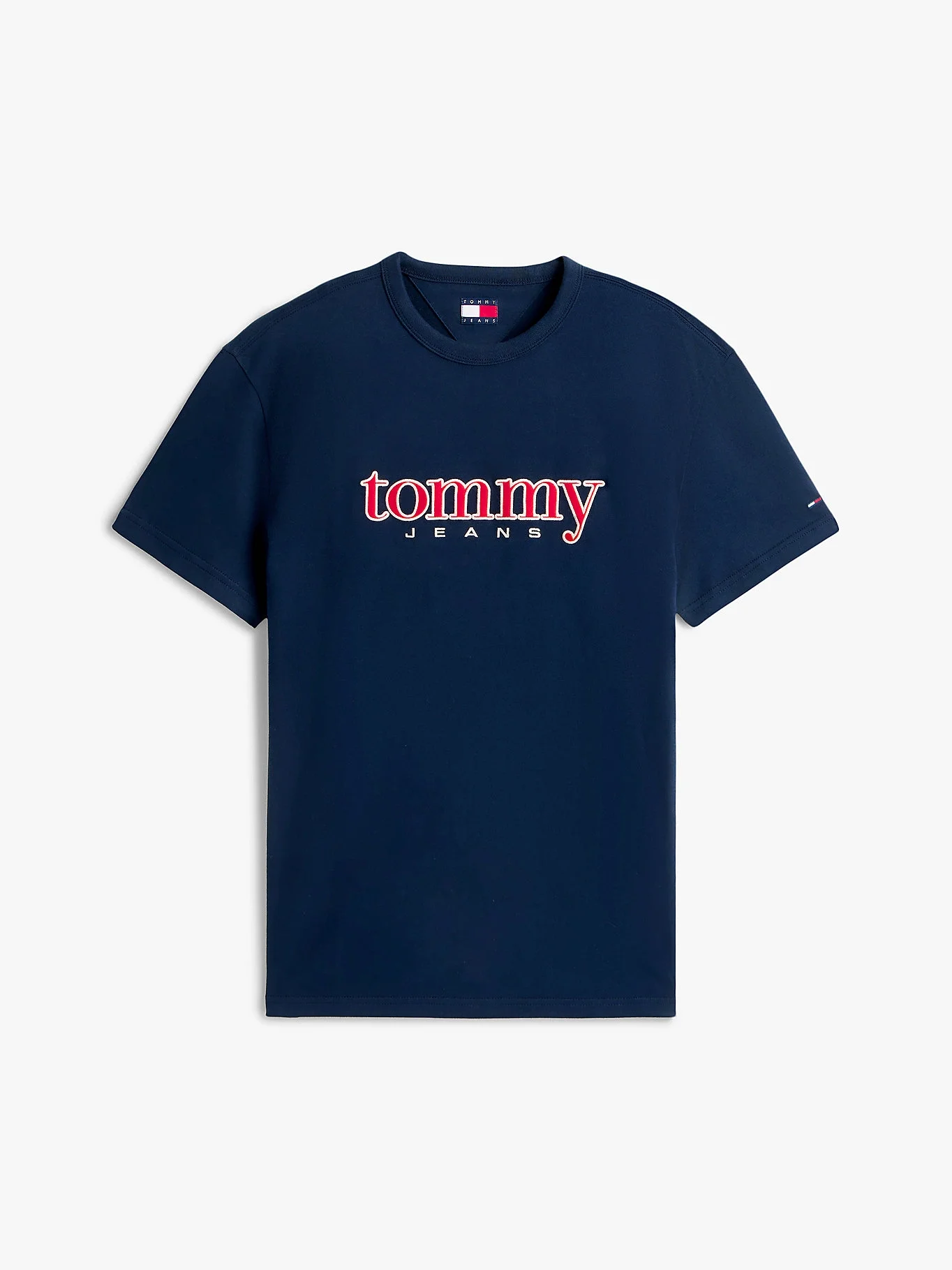 Tommy Hilfiger TJM Normal Kesim Aplikeli Grafik Baskılı Erkek Mavi T-shirt DM0DM22719C1G