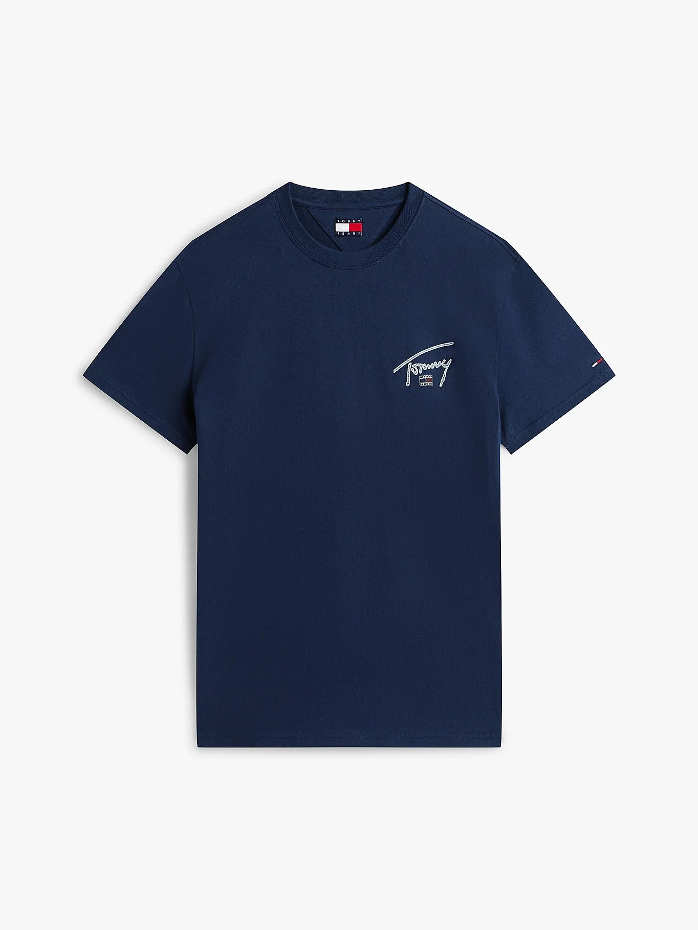 Tommy Hilfiger TJM Normal Kesim İmzalı Sırt Baskılı Erkek Mavi T-shirt DM0DM22320C1G