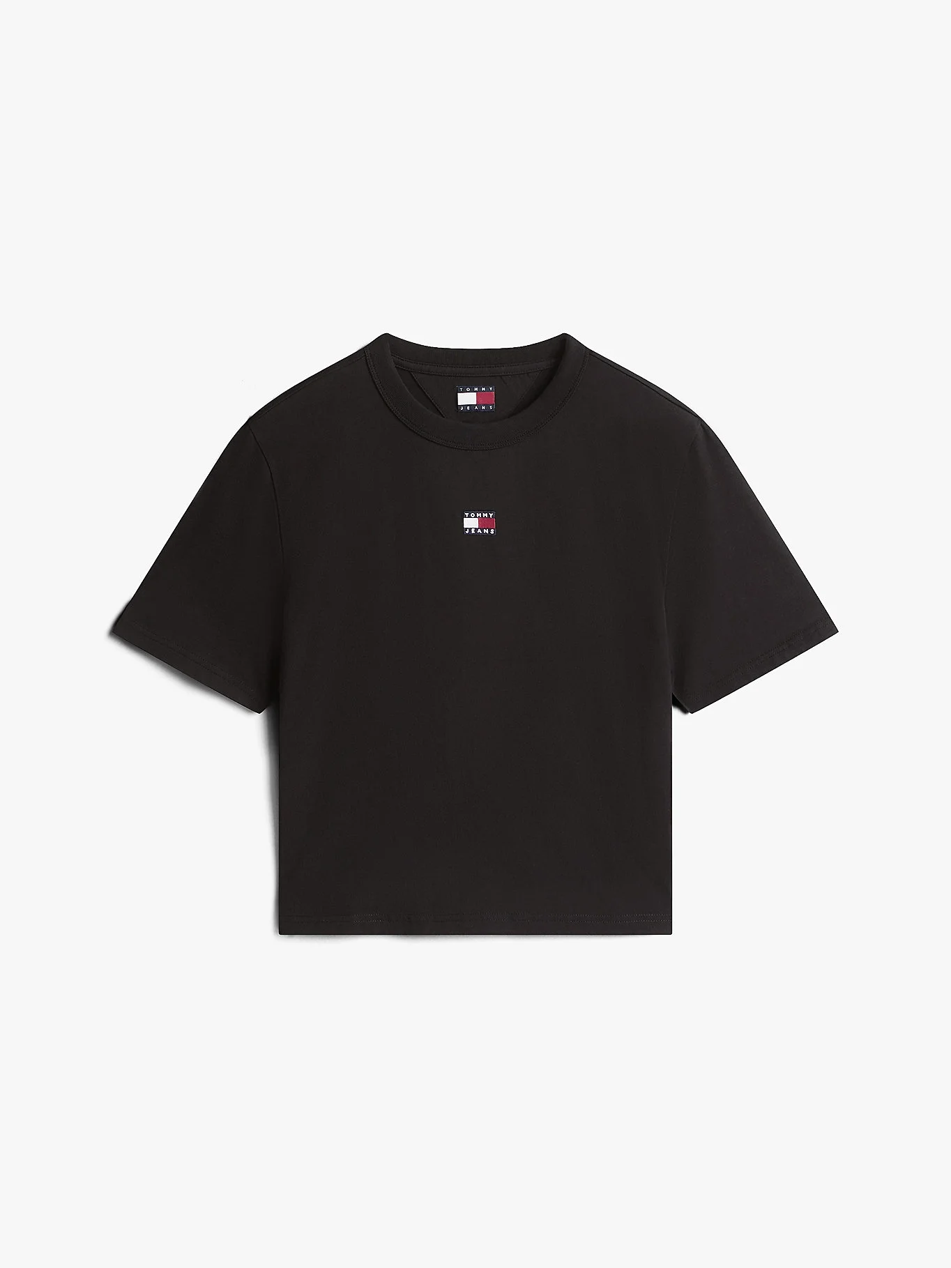 Tommy Hilfiger TJW Armalı Kutu Kesim Kadın Siyah T-shirt DW0DW22202BDS