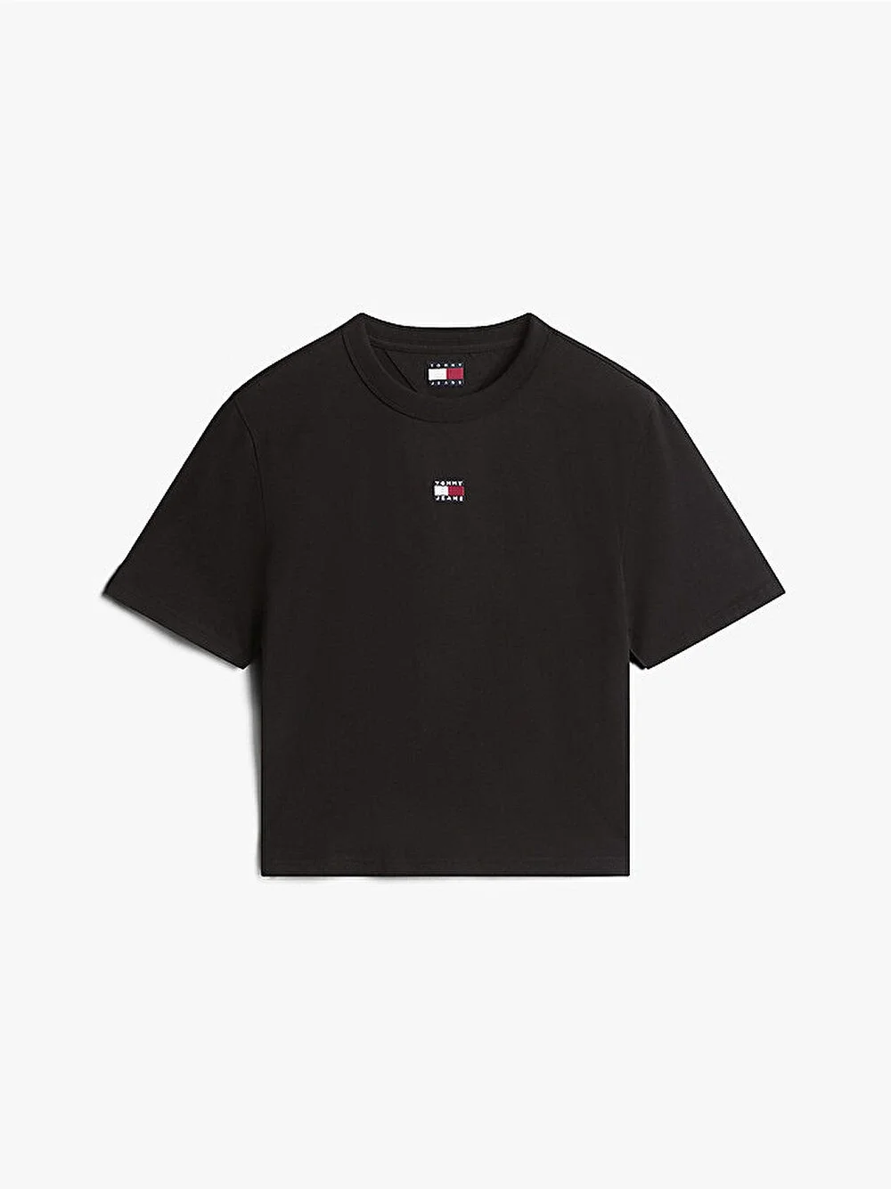 Tommy Hilfiger TJW Armalı Kutu Kesim Kadın Siyah T-shirt DW0DW22202BDS