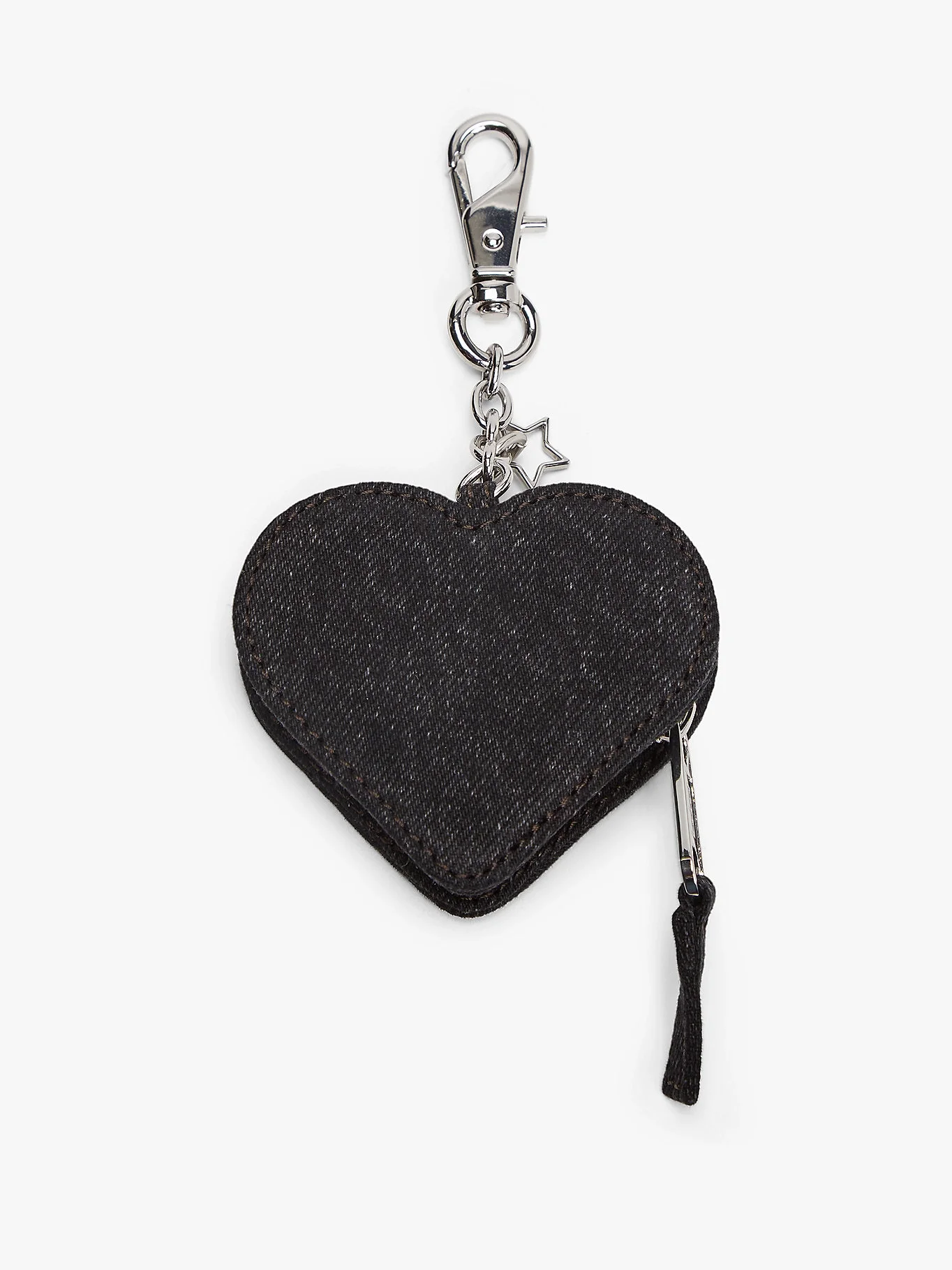 Tommy Hilfiger TJW Cool Denim Kalp Şekilli Bozuk Para Kadın Denim Cüzdan AW0AW181711BZ