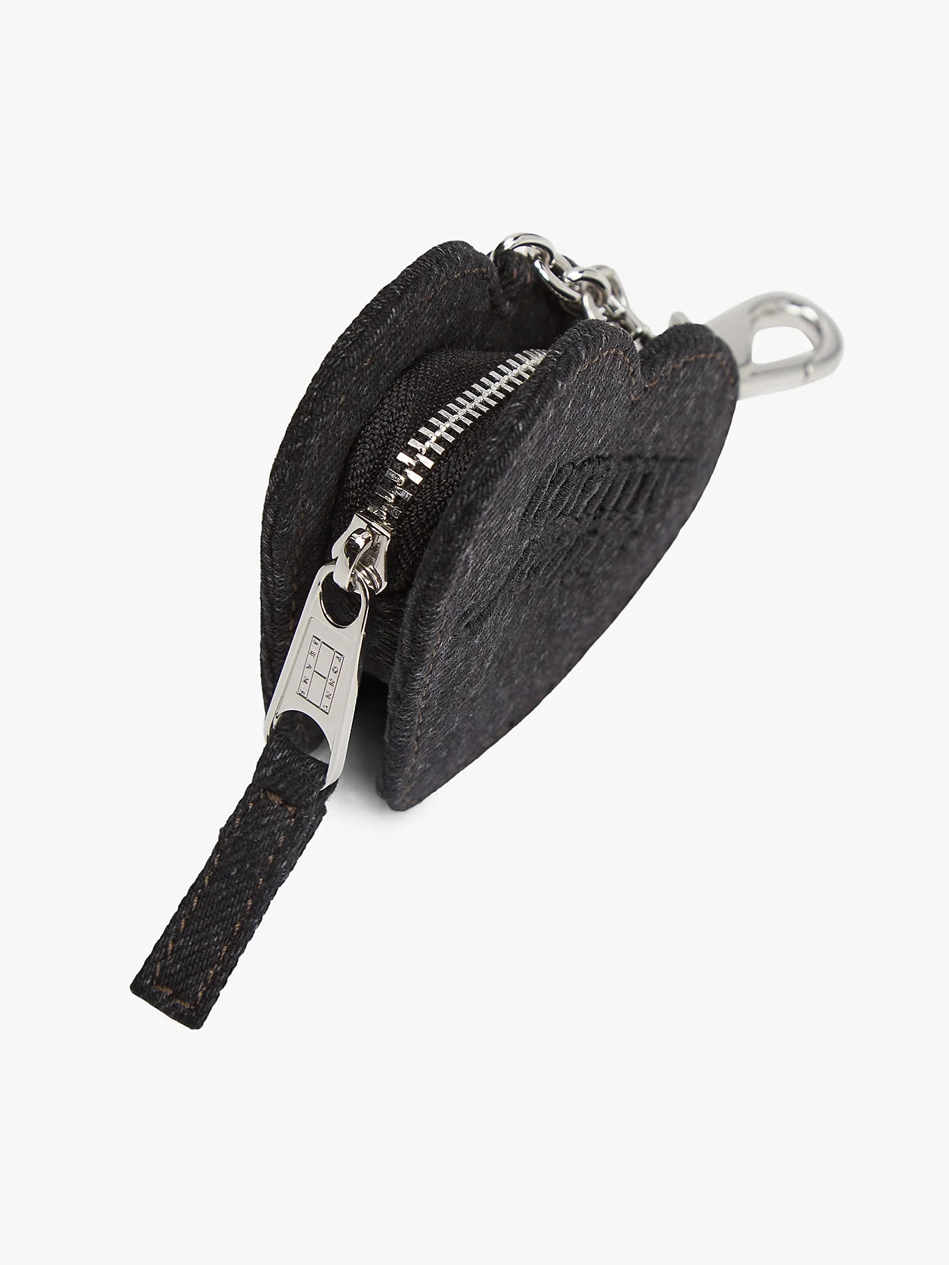 Tommy Hilfiger TJW Cool Denim Kalp Şekilli Bozuk Para Kadın Denim Cüzdan AW0AW181711BZ