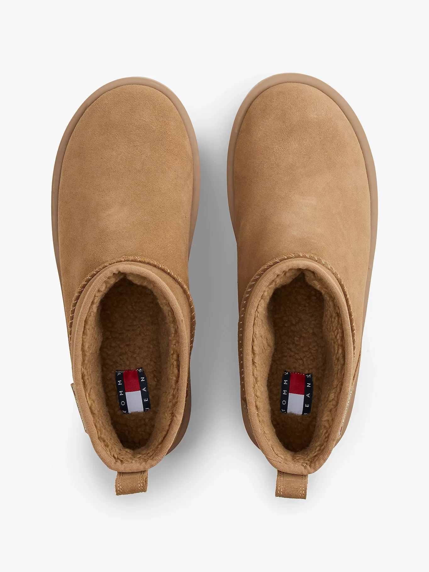 Tommy Hilfiger TJW Düz Platform Süet Kar Kadın Beyaz Bot EN0EN02841RBH