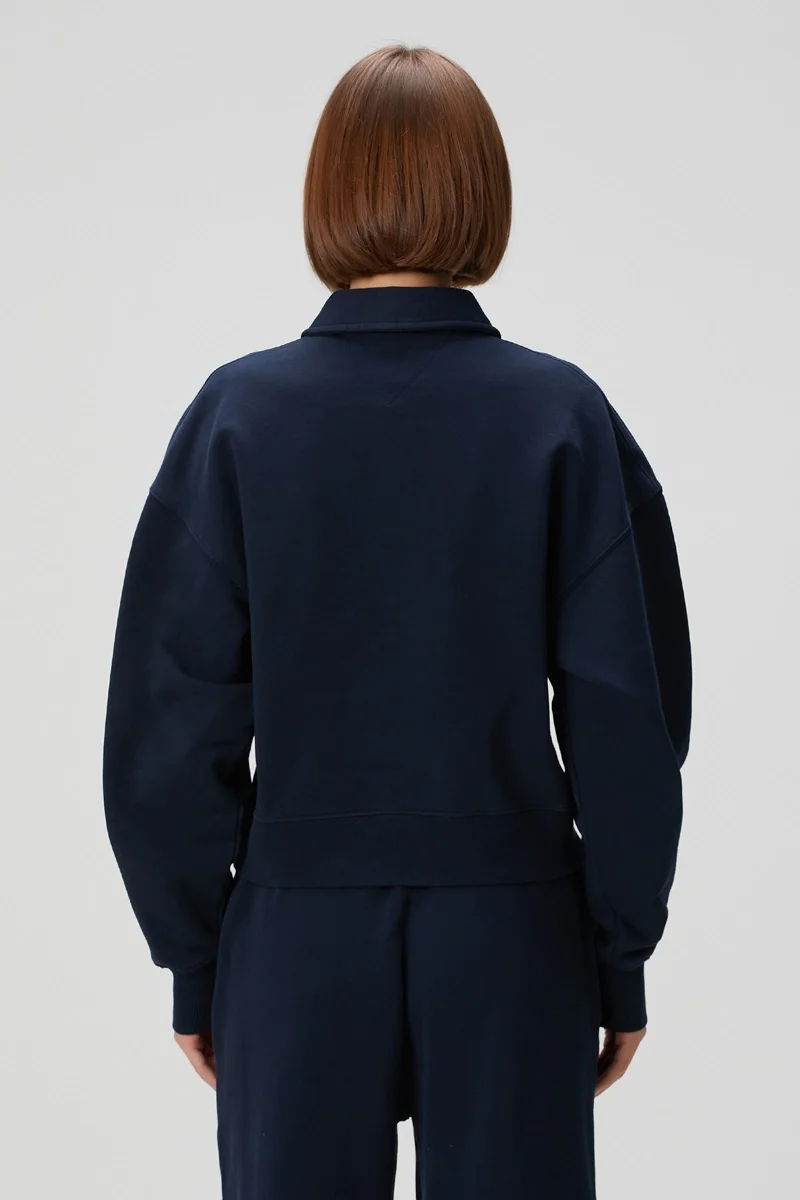 Tommy Hilfiger TJW H GRAPHIC HWK POLO Erkek mavi Sweatshirt DW0DW20537DYY