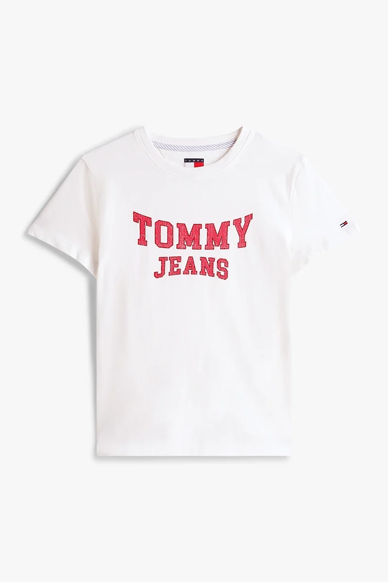 Tommy Hilfiger TJW Normal Kesim Kolej Stili Kadın Crop  DW0DW21966YBL