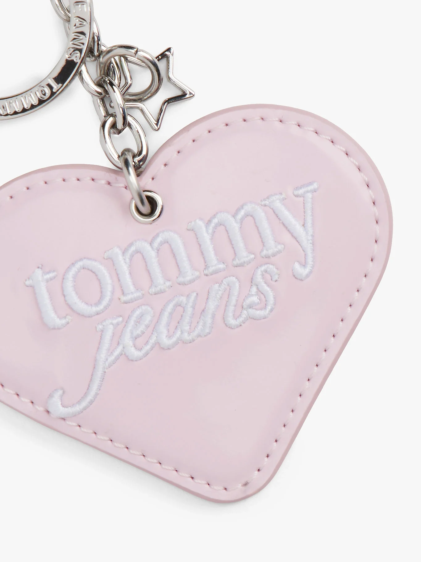 Tommy Hilfiger TJW PU Kalp Şekilli Anahtarlık Kadın Pembe Anahtarlık AW0AW18269TON