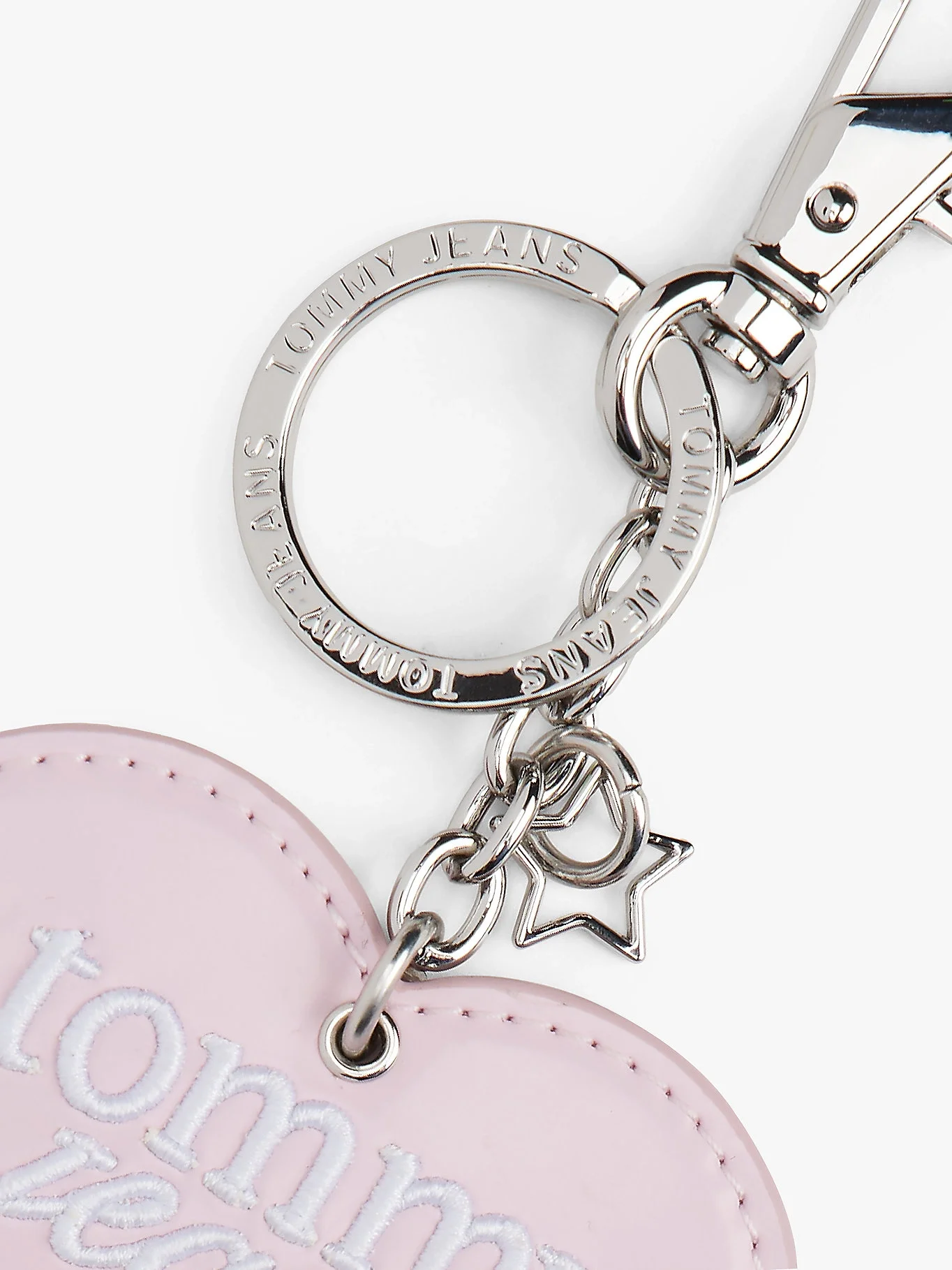 Tommy Hilfiger TJW PU Kalp Şekilli Anahtarlık Kadın Pembe Anahtarlık AW0AW18269TON