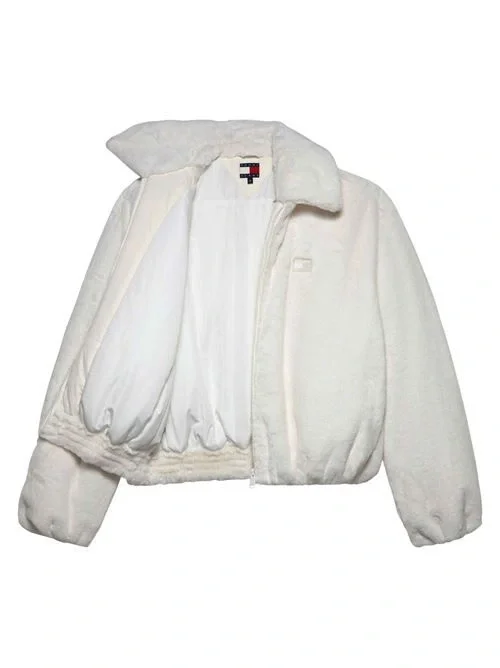Tommy Hilfiger TJW Suni Kürk Kadın Beyaz  Mont DW0DW21669YBH