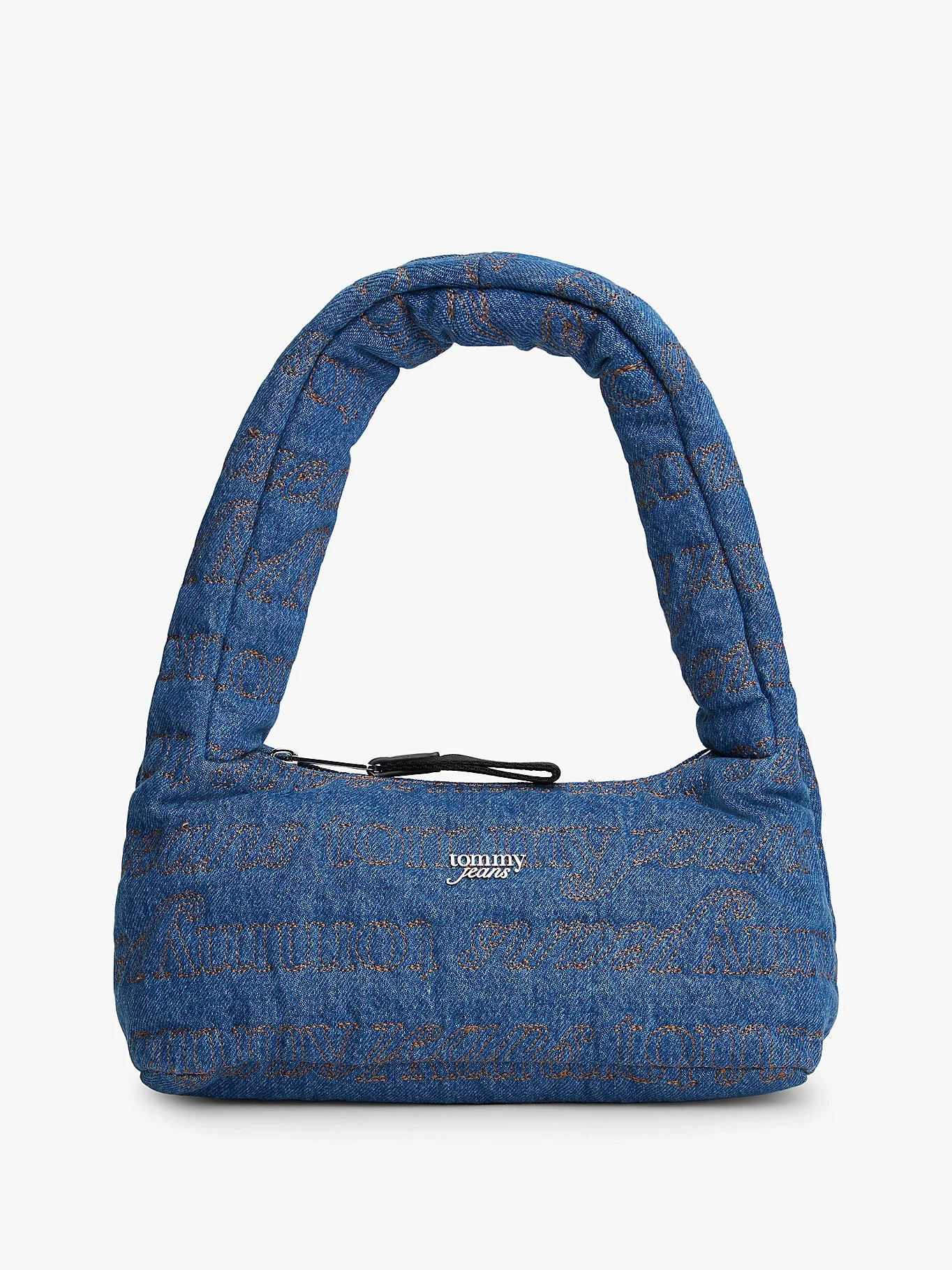 Tommy Hilfiger TJW Urban Tamamı Baskılı Denim Omuz Kadın Denim Omuz Çantası AW0AW182661A7