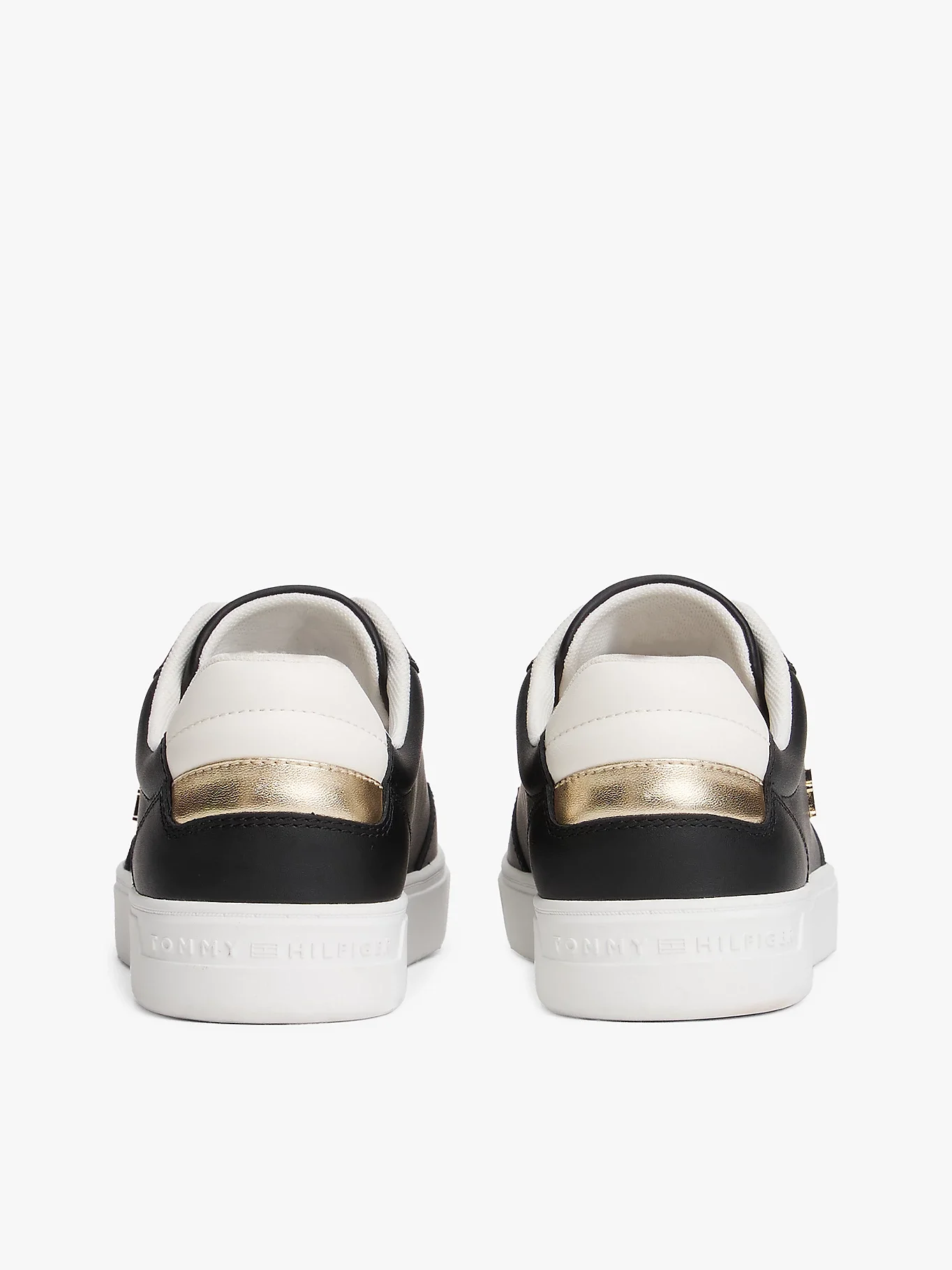 Tommy Hilfiger Yükseltilmiş Kort Stili Kadın Siyah Sneaker FW0FW08680BDS