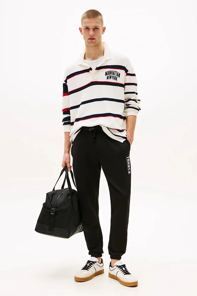 Tommy Hilfiger Dna Graphics Erkek Siyah Eşofman Altı  DM0DM22145BDS