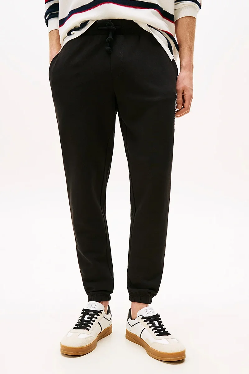 Tommy Hilfiger Dna Graphics Erkek Siyah Eşofman Altı  DM0DM22145BDS