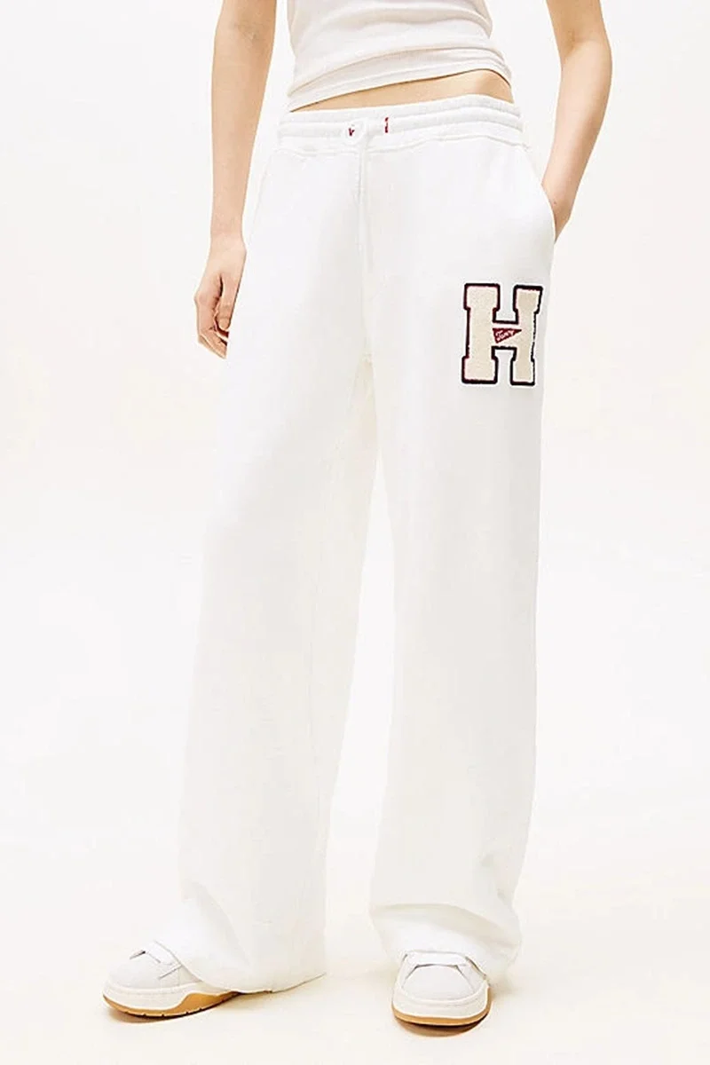 Tommy Hilfiger TJW H GRAPHIC SWEAT PANT Kadın beyaz Eşofman Altı DW0DW20558YAC