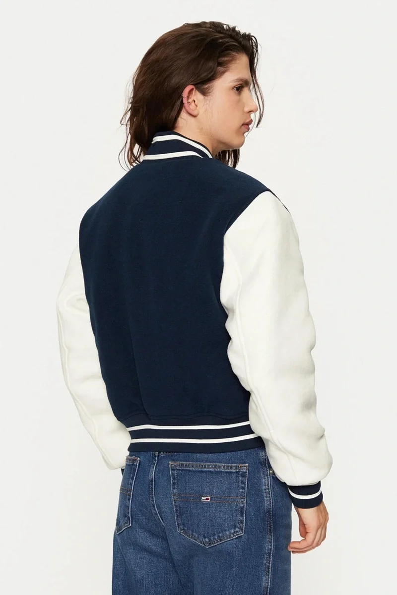 Tommy Hilfiger TJW WOOL VARSITY JACKET EXT Kadın lacivert Ceket DW0DW19320C1G