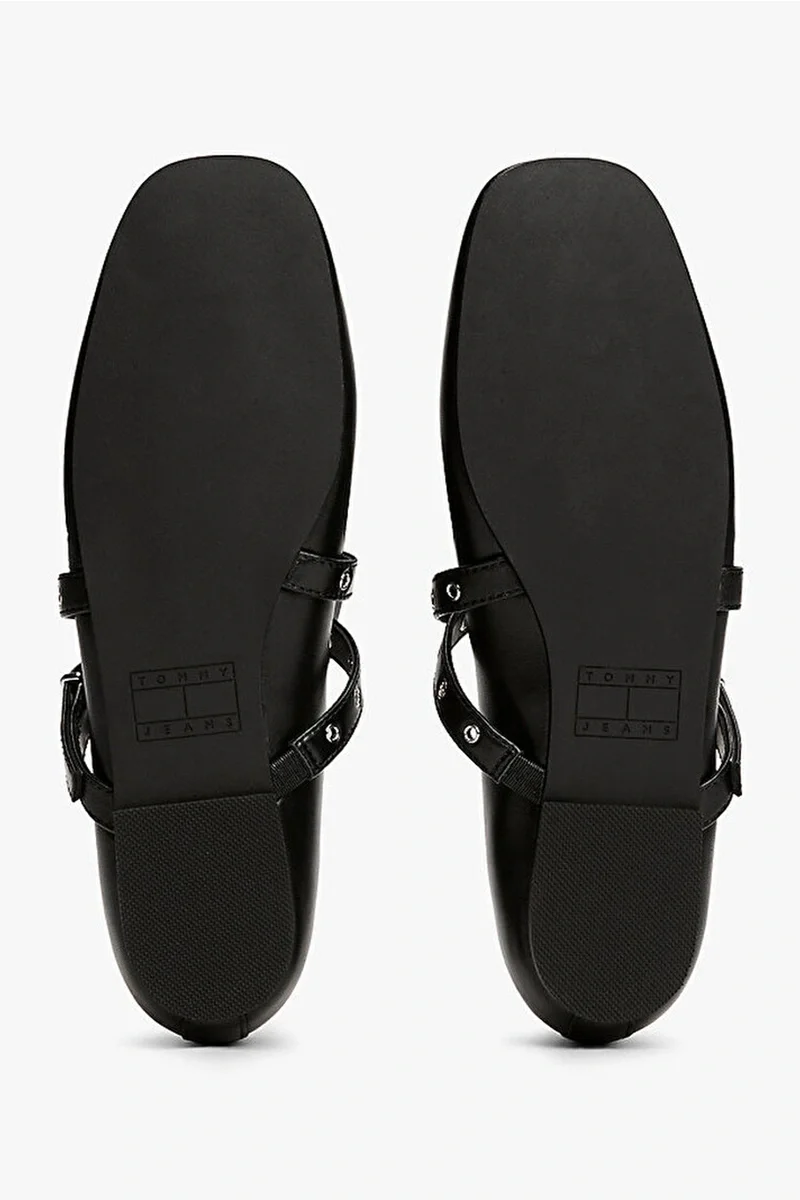 Tommy Hilfiger Kadın Deri Mary Jane Siyah Babet EN0EN02868BDS