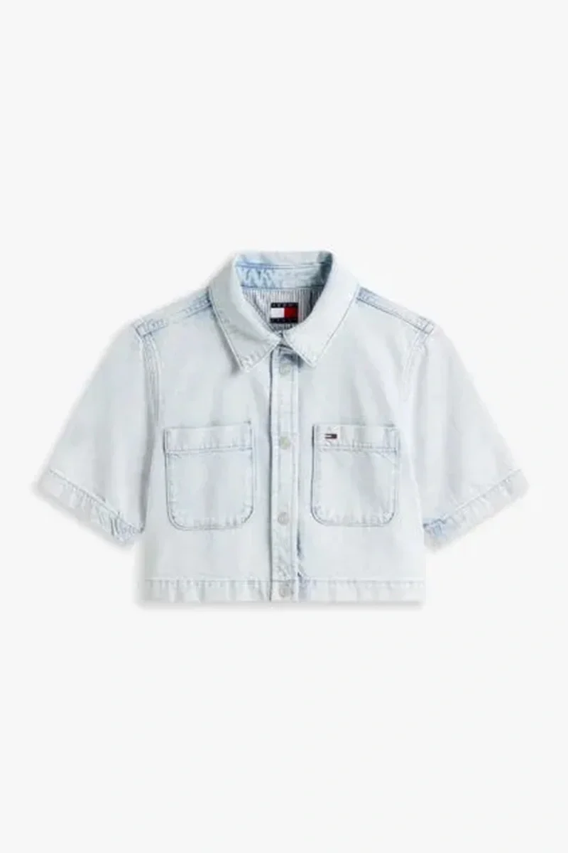 Tommy Hilfiger Lightweight Denim Kadın Denim Gömlek DW0DW210721AB