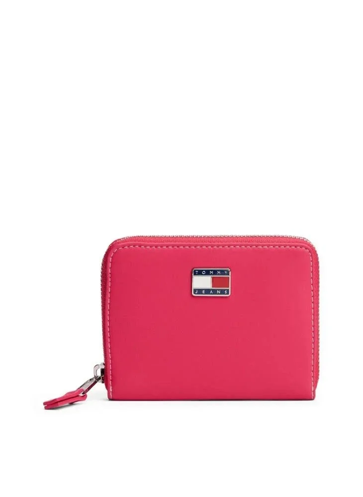 Tommy Hilfiger TJW Cool Orta Boy Fermuarlı Kadın Kırmızı Cüzdan AW0AW18031XI5