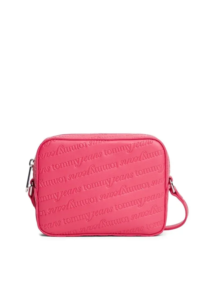 Tommy Hilfiger TJW Must Tamamı Baskılı Kamera Kadın Kırmızı Çanta AW0AW17865XI5