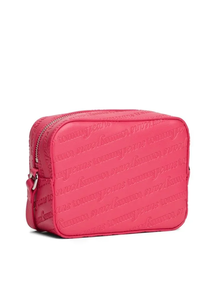 Tommy Hilfiger TJW Must Tamamı Baskılı Kamera Kadın Kırmızı Çanta AW0AW17865XI5