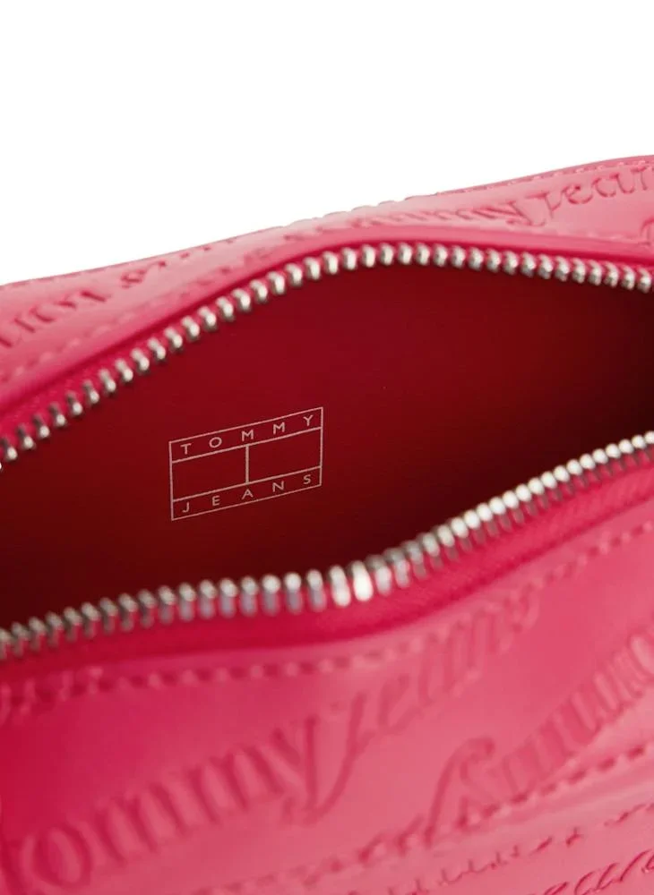 Tommy Hilfiger TJW Must Tamamı Baskılı Kamera Kadın Kırmızı Çanta AW0AW17865XI5