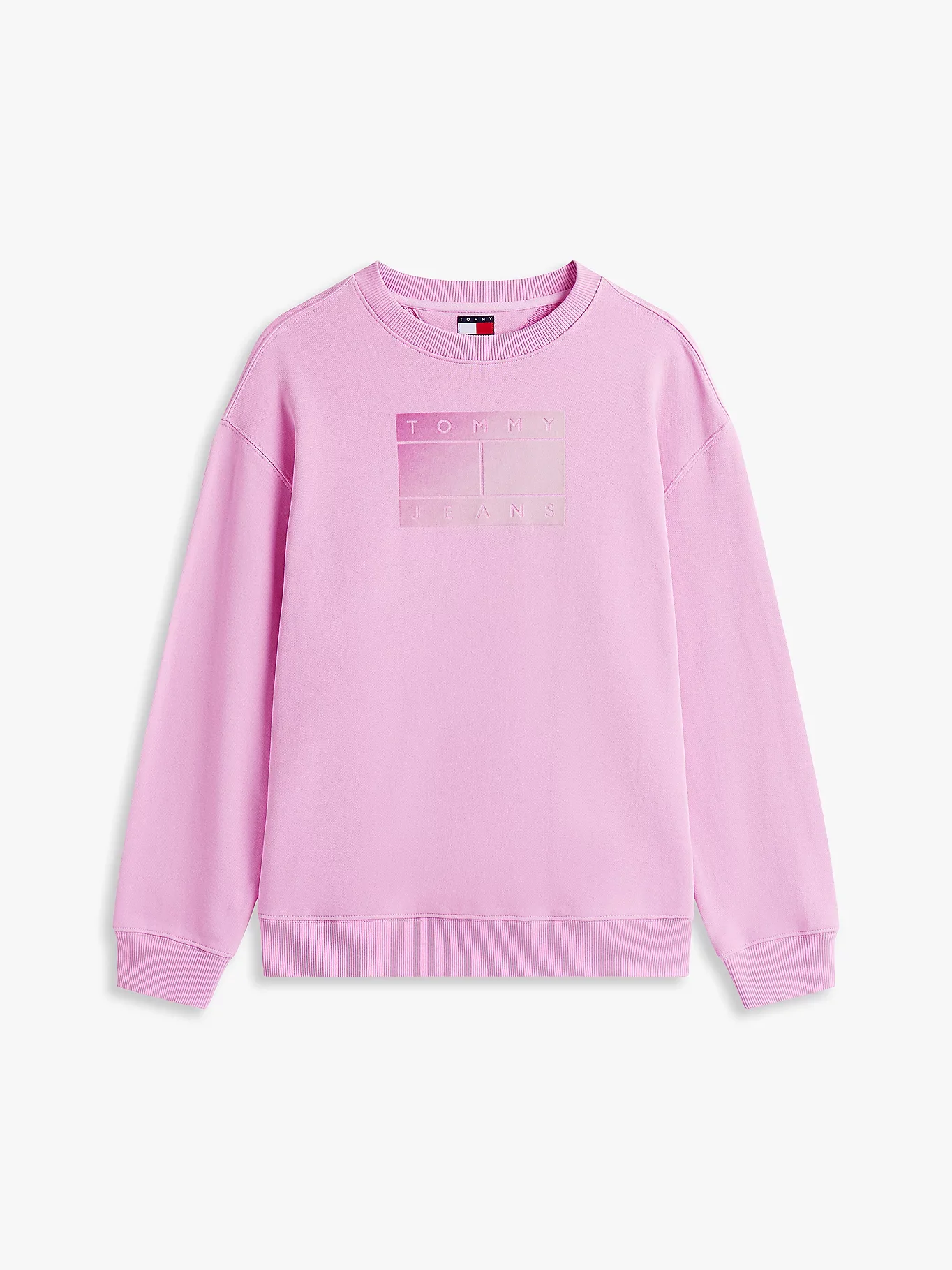 Tommy Hilfiger TJW RLX GRADIENT FLAG CREW Kadın Pembe Kazak DW0DW21396U06