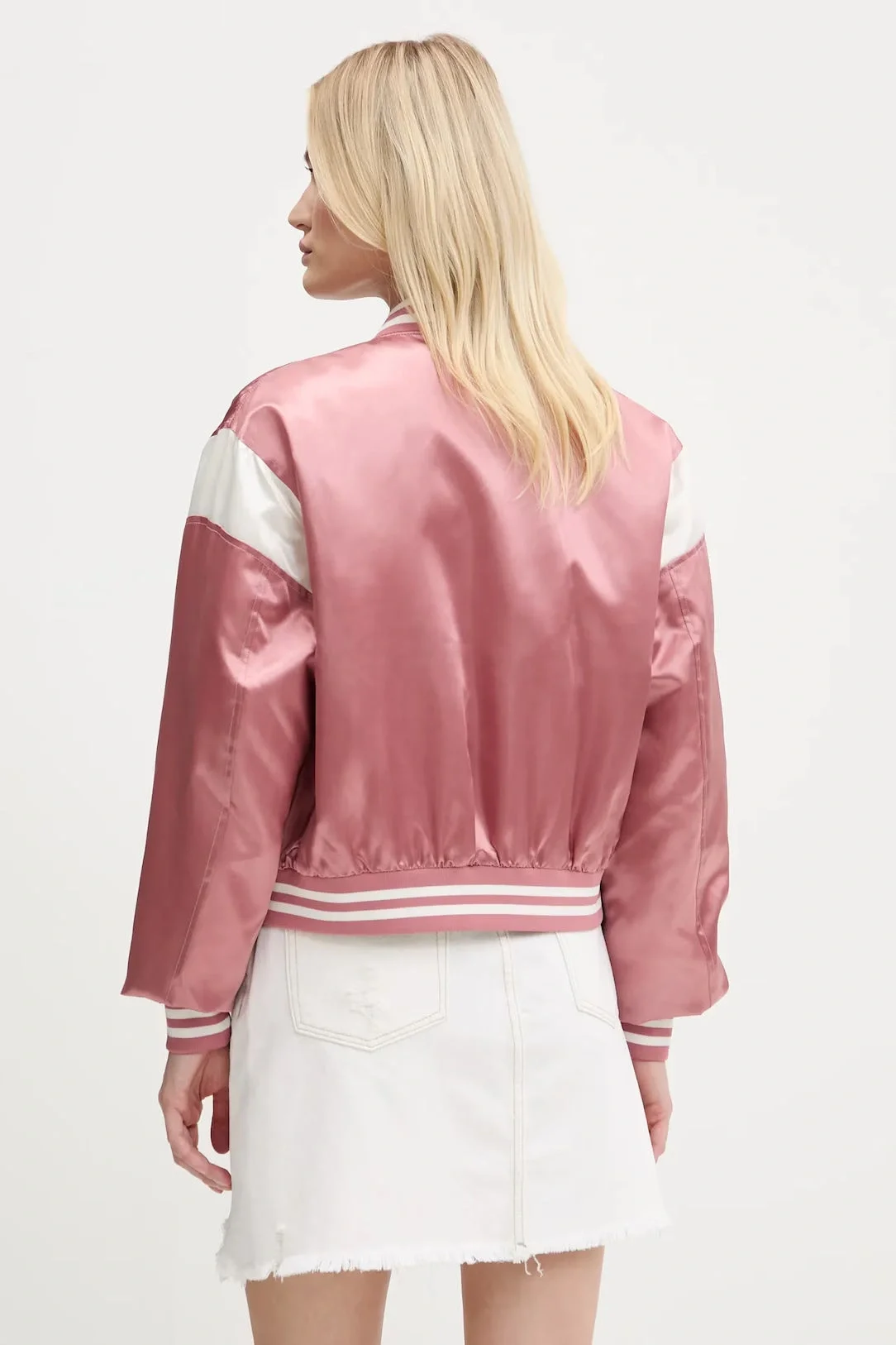 Tommy Hilfiger TJW SCRIPT VARSITY JACKET Kadın Pembe Ceket DW0DW20960TI0