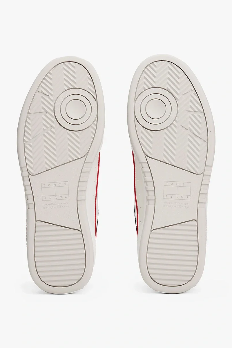 Tommy Hilfiger Yüksek Tabanlı Deri Erkek  Beyaz Sneaker EM0EM015850G1