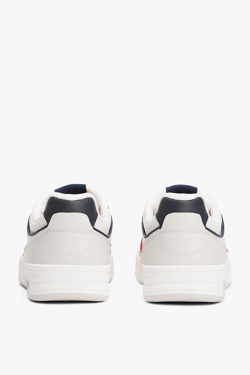 Tommy Hilfiger Yüksek Tabanlı Deri Erkek  Beyaz Sneaker EM0EM015850G1