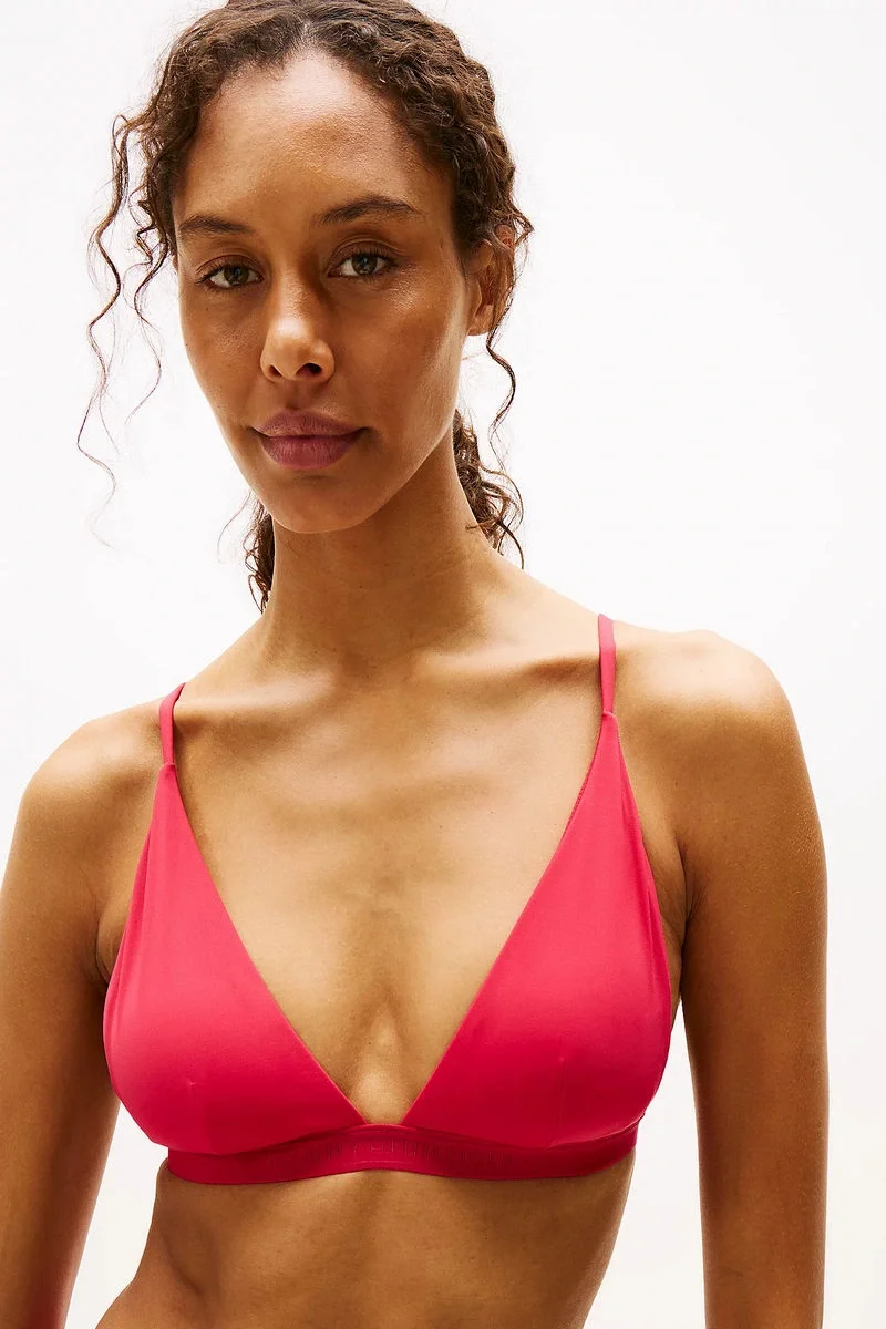 Tommy Hilfiger TRIANGLE FIXED RP Kadın Kırmızı Bikini ÜstüUW0UW05801TLI