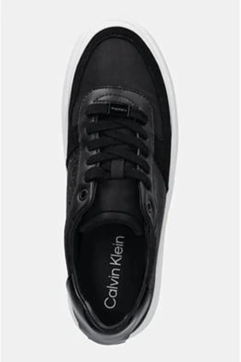Calvin Klein Monogram Logolu Kadın Siyah Sneaker