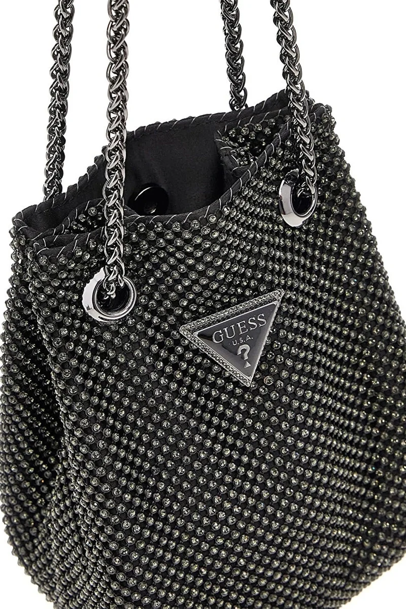 Guess Zalina Kadın Siyah Clutch Mini Çanta  HWRB9350750-BLA