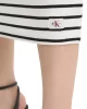CK Jeans  Kadın Siyah Beyaz Çizgili Elbise J20J225263-0K4