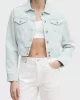 CK Jeans WOVEN LABEL RIB BRALETTE Kadın  Crop J20J225308-YAA