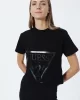 Guess ADELE CROP T-SHIRT Kadın Siyah T-shirt V2YI06K8HM0-JBLK