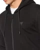 Guess ALDWIN ZIP HOODED SW Erkek Siyah Ceket Z2YQ28KAIJ1-JBLK