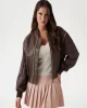 Guess ANGELIQUE VINTAGE PU BOMBER Kadın Kahverengi Ceket W5RL21WGW40-G1EB