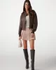 Guess ANGELIQUE VINTAGE PU BOMBER Kadın Kahverengi Ceket W5RL21WGW40-G1EB