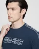 Guess Arlo Cn T-Shırt Erkek Mavi T-Shirt Z4GI18J1314-G7R1