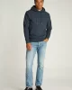 CK Jeans BADGE HOODIE Erkek MAVİ Sweatshirt J30J323430-PPK