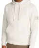 CK Jeans BADGE HOODIE Erkek BEYAZ Sweatshirt J30J323430-YBI