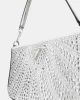 Guess Beauvoır Mını Top Zıp Shdr Bag Kadın Gümüş El Çantası HWXY9528720-SIL
