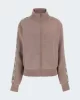 Guess BRITNEY FULL ZIP SWEATSHIRT Kadın Kahverengi Eşofman Üstü V2YQ16KB3P2-G1L9