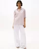 Tommy Hilfiger BRODERIE ANGLAISE LINEN PANTS Kadın  Pantolon WW0WW44782YCF