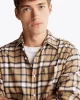 Tommy Hilfiger BRUSHED SHADOW CHECK RF SHIRT Erkek HAKİ Gömlek MW0MW368420OV