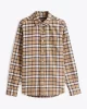 Tommy Hilfiger BRUSHED SHADOW CHECK RF SHIRT Erkek HAKİ Gömlek MW0MW368420OV