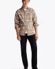 Tommy Hilfiger BRUSHED SHADOW CHECK RF SHIRT Erkek HAKİ Gömlek MW0MW368420OV